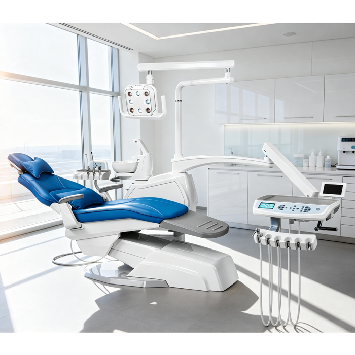 YD-A4 (26) Dental Chair Machine with 90 Rotation Cabinet