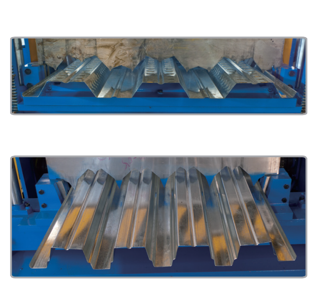 Floor deck forming machine