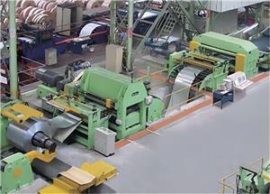 Slitting machine for thin plates