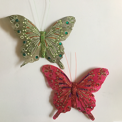 Gold Silver Glitter Acrylic Butterflies