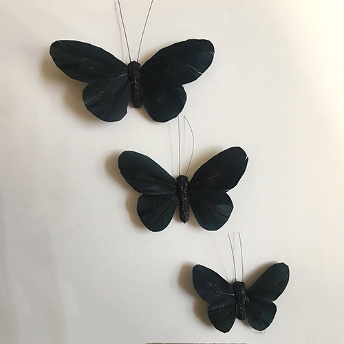 Black Butterfly Ornament