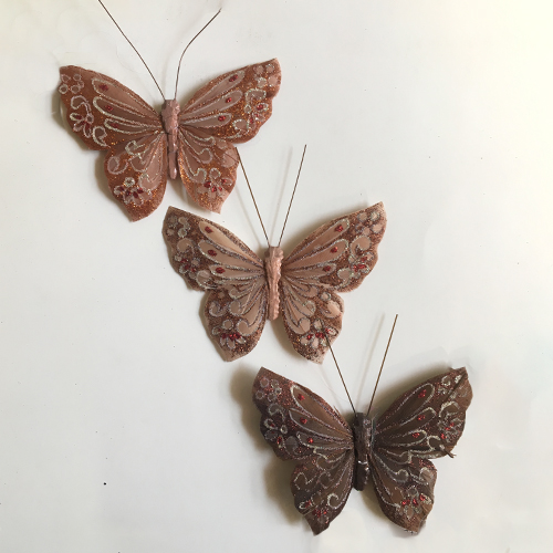 Brown Butterfly Ornament