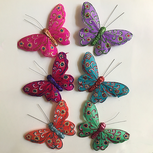 Room Decoration With Feather Butterfly