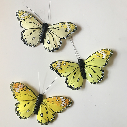 Yellow Butterfly Decoration