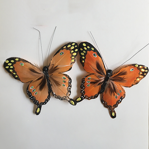 Orange Butterfly Ornament