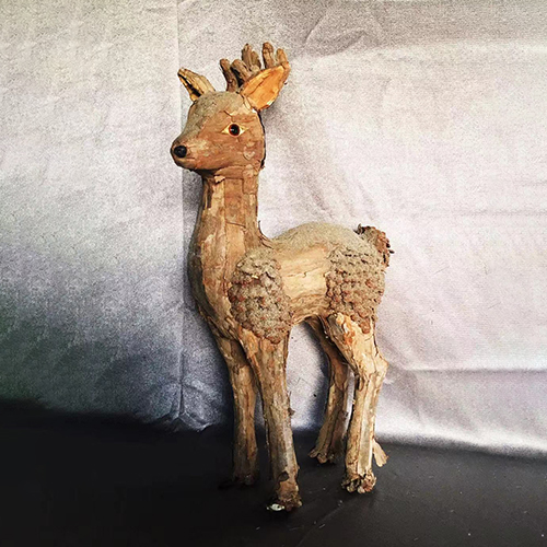 Decorative Bark Reindeer