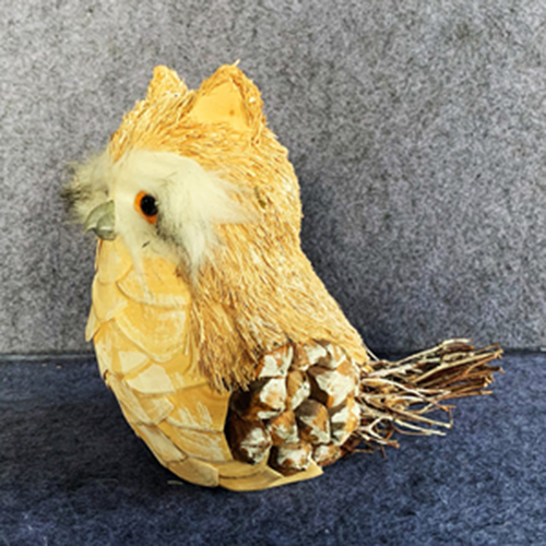 Nature Material Decoration Owl