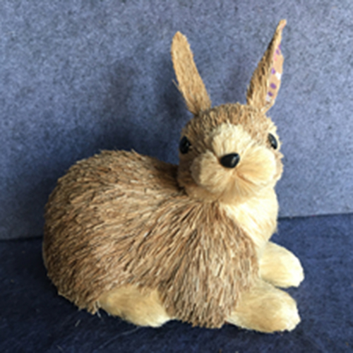 Straw Nature Material Decorative Rabbit