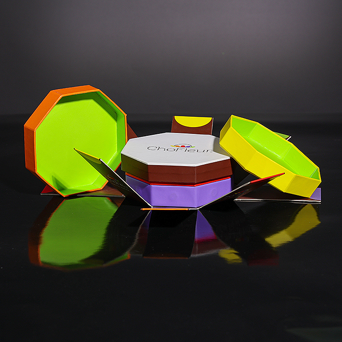 Китай Складные коробки в форме шестиугольника для конфетных подарков, производитель
