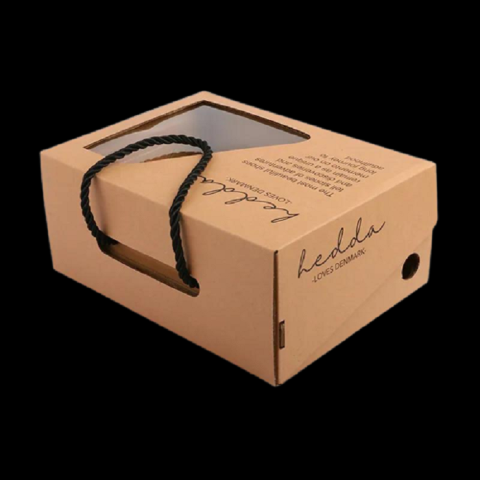 Caixa de embalagem de sapatos de papelão ondulado dobrável