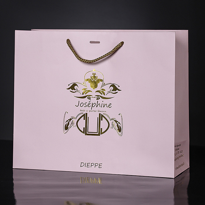 Paper Shopping Bags With Hot Foil Logo