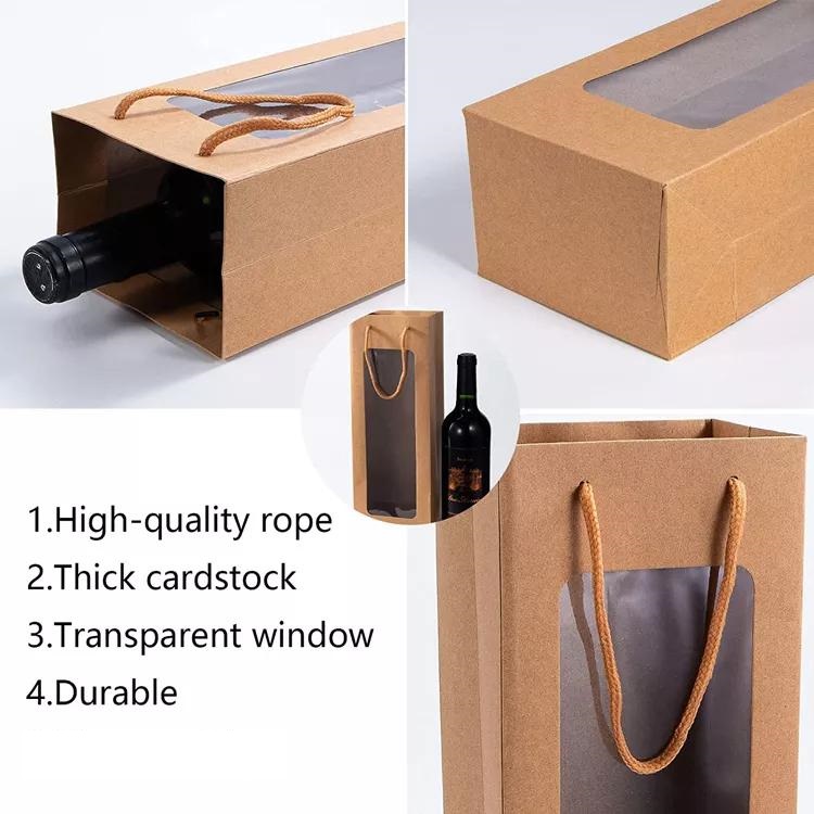 Wine Bottle Kraft Paper Bags