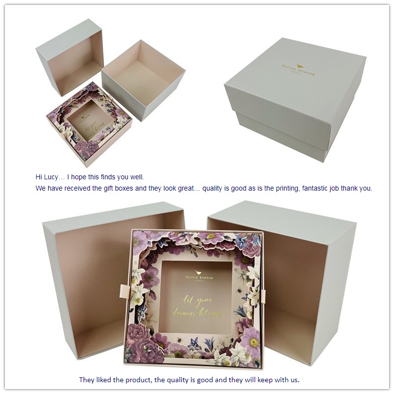 High Quality Rigid Square Gift Box Won Customer's Repeat Orders