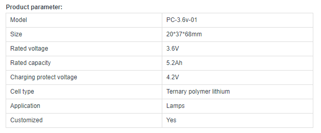 Medical Lithium Battery