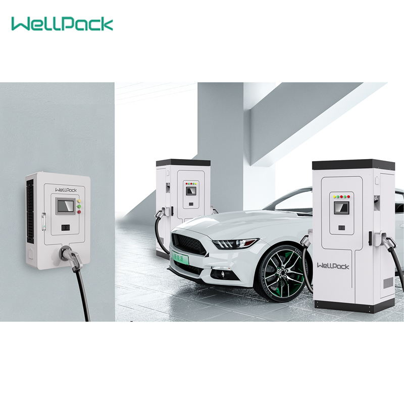 Electric Vehicle Fast Charger European Standard , 1 or 2 guns