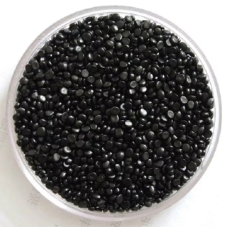Recyceltes schwarzes LDPE-Kunststoffgranulat