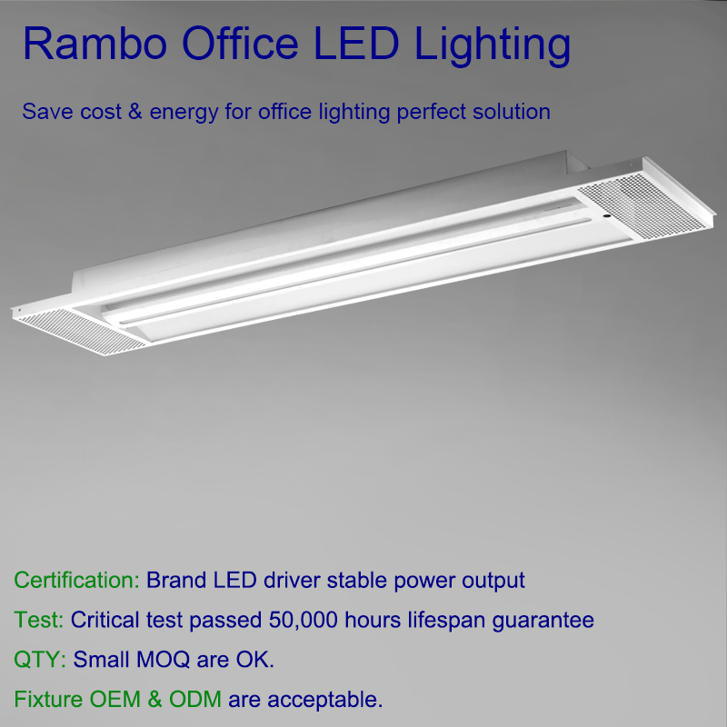 Luci di pannello a LED lineari pedanti con slot per l'aria