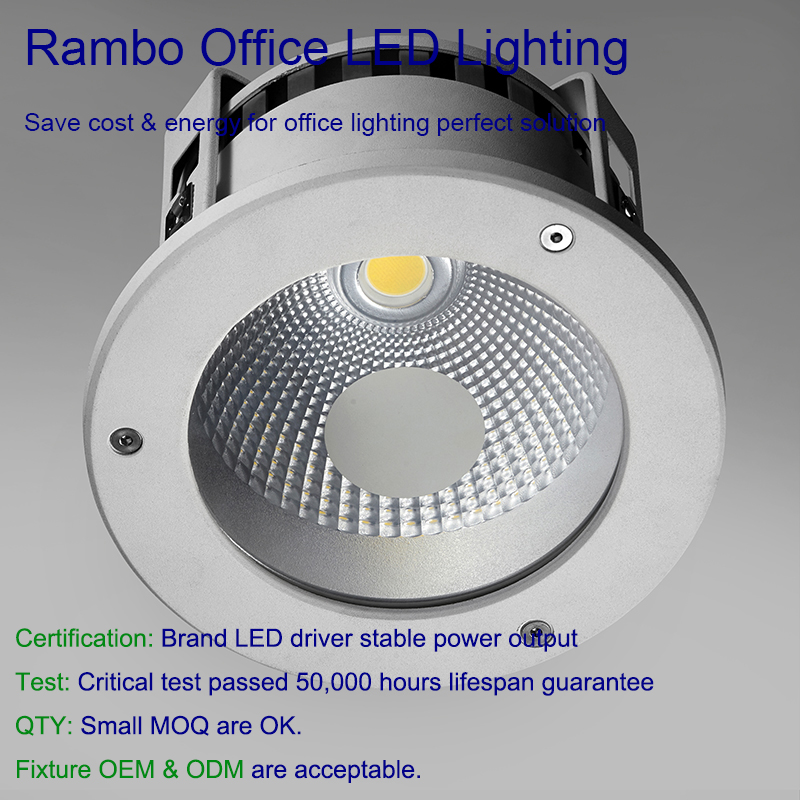 Adjustable LED Recessed Spot Anti Glare Waterproof Downlight