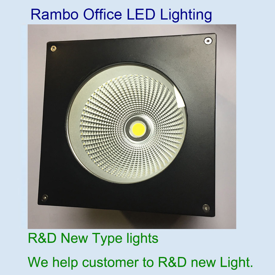 Quadratisches Aufbau-Einbau-Downlight