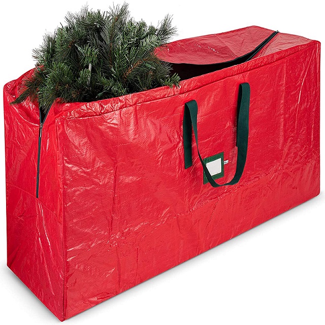 Bolsa de almacenamiento y extracción de árboles de Navidad con cremallera