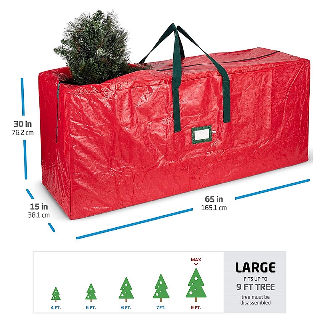 Christmas Tree Storage and Removal Bag With Zipper
