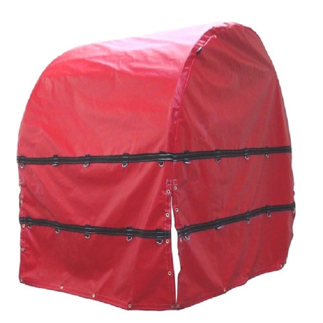 18oz PVC Fitted Steel Coil Tarps Bag with Chain Flap