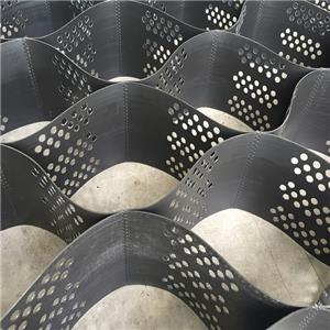 Grille de gravier d'allée en nid d'abeille HDPE perforé texturé Geocell