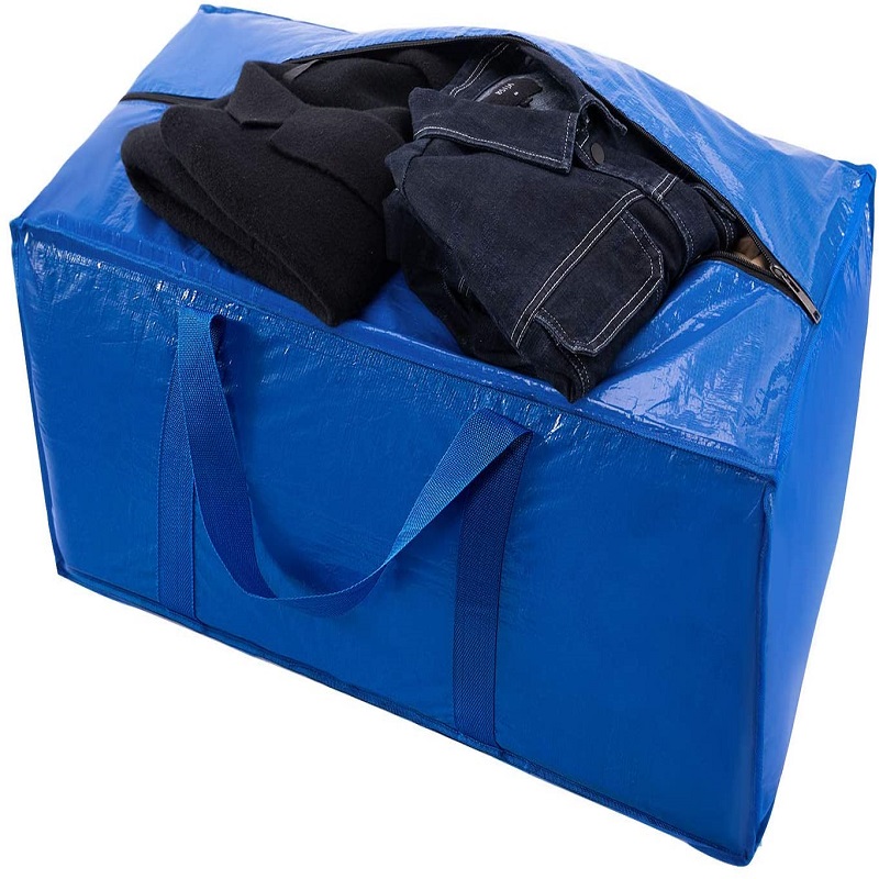 Portable Travel Luggage Duffel Storage Moving Zipper Bag Shopping Bag
