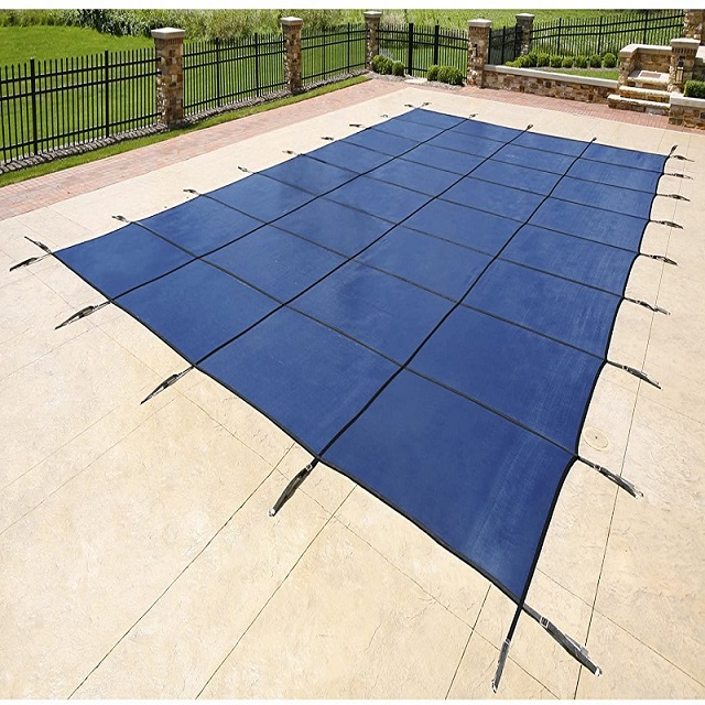 Supply Inground Swimming Pool Safety Cover Mesh Solid Pool Winter