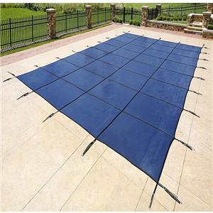 Inground Swimming Pool Safety Cover Mesh Solid Pool Winter Cover