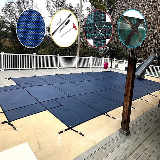 Supply Inground Swimming Pool Safety Cover Mesh Solid Pool Winter