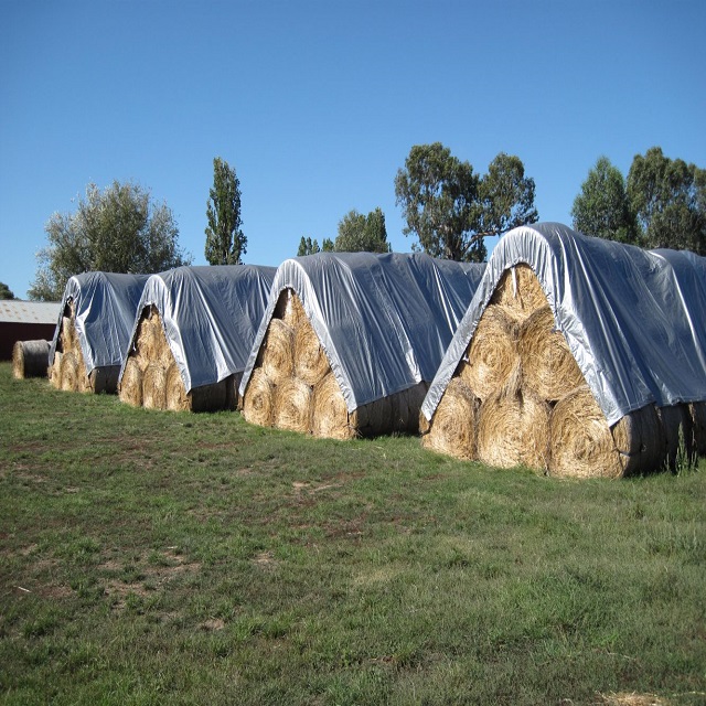 Premium Breathable Agricultural Round Bale Hay Tarp Stack Cover