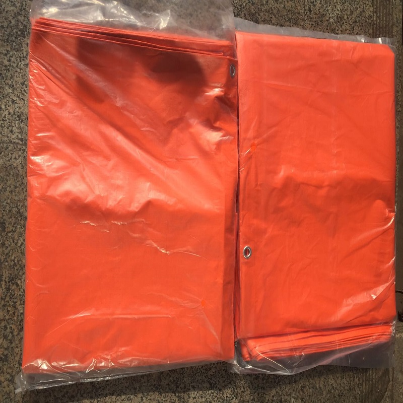 300gsm Orange Fire Retardant Fireproof PVC Coated Tarpaulin