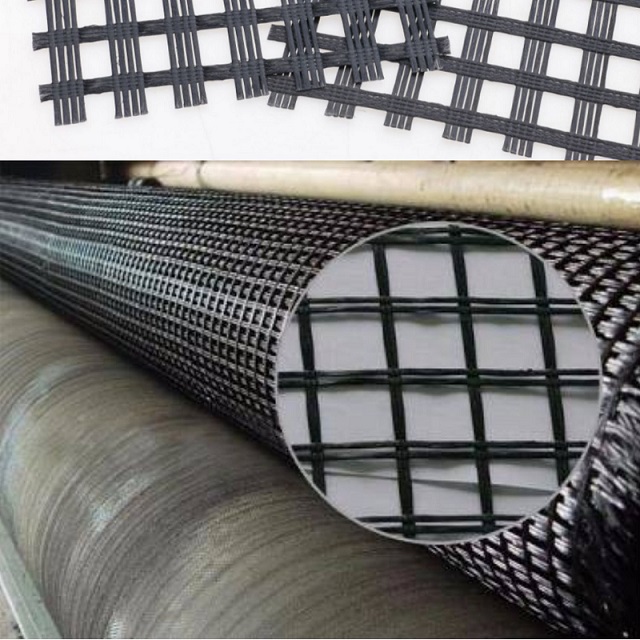 High Strength Warp Knitted PVC Coated Polyester Geogrid