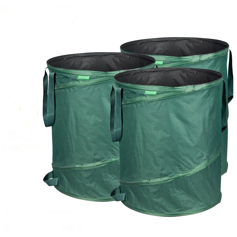 Collapsible Pop Up Garden Garbage Waste Bin Rubbish Leaf Sack Bag