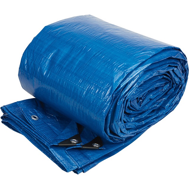 Waterproof Economy Discount Blue PE Tarpaulin Sunshade Camping Tarp
