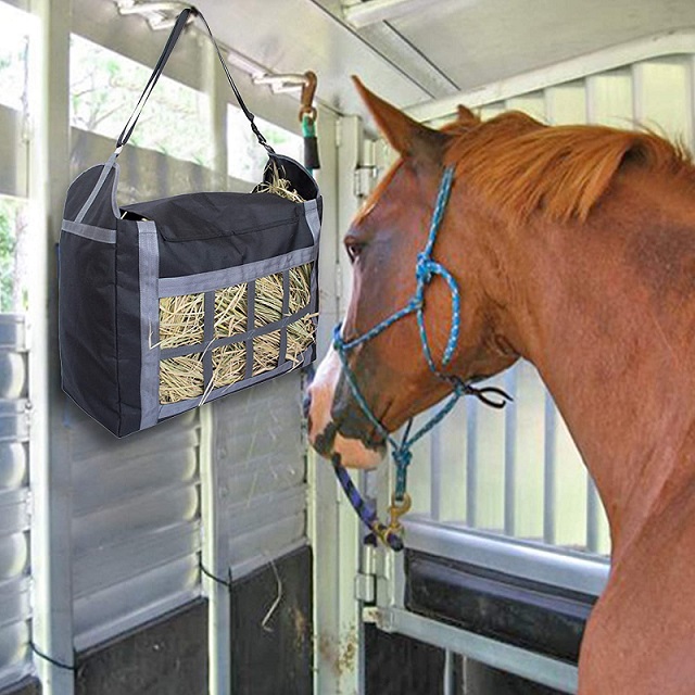 Slow Feed Horse Hay Tote Straw Bale Bag