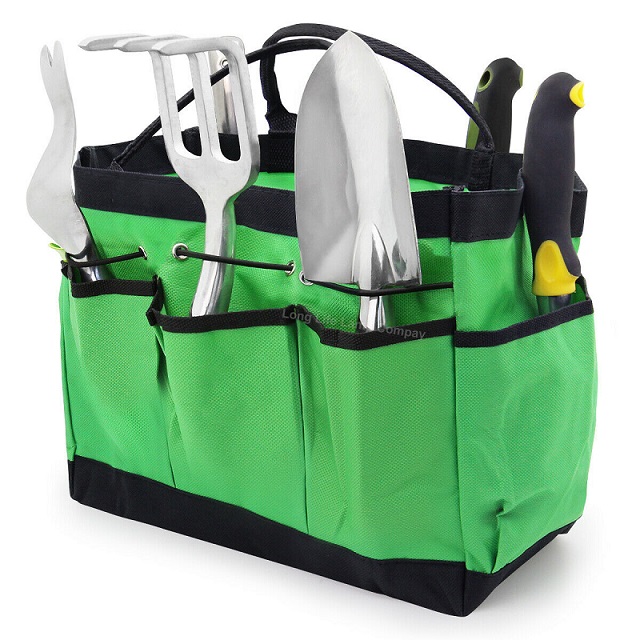 Supply Polyester Canvas Garden Tool Storage Tote Bag Plant Tool ...