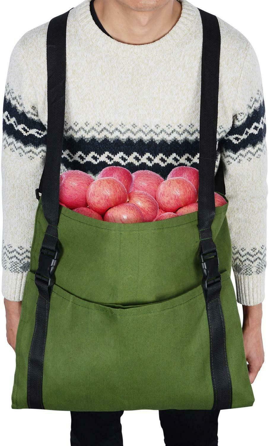 Vegetable Harvest Apples Berry Garden Tool Apron Fruit Picking Bag