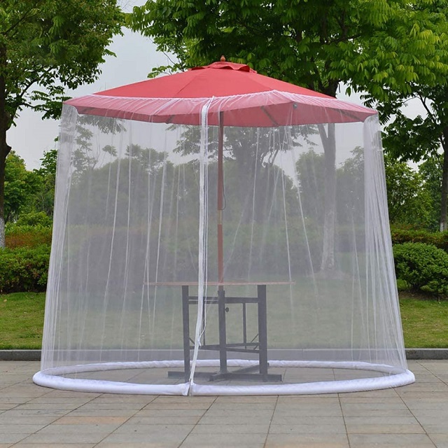 Garden Patio Courtyard Roman Umbrella Parasol Insect Mosquito Net Cover