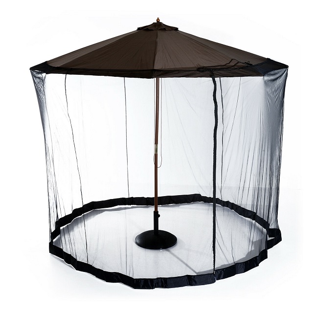 Garden Patio Courtyard Roman Umbrella Parasol Insect Mosquito Net Cover