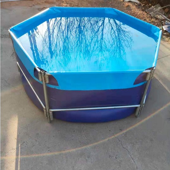 Armação de aço tanque de piscicultura tanque de água PVC piscina