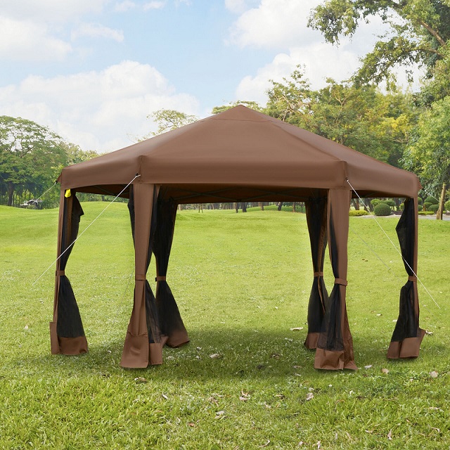 Pop Up Gazebo Folding Marquee Tent Sun Shield Canopy Shelter