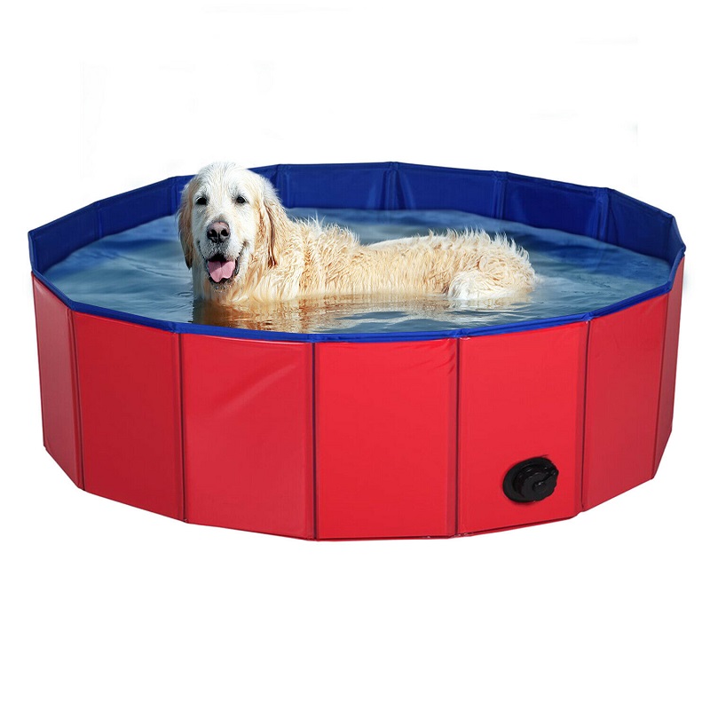 Portable Collapsible PVC Pet Dog Cat Kid Swimming Padding Pool Bath Tub