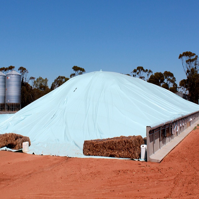 Couverture de bunker de stockage de grain agricole Bâche de bunker de grain