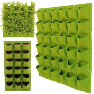 Filt Vertical Wall Hanging Planting Grow Bag Flower Growing Conatiner