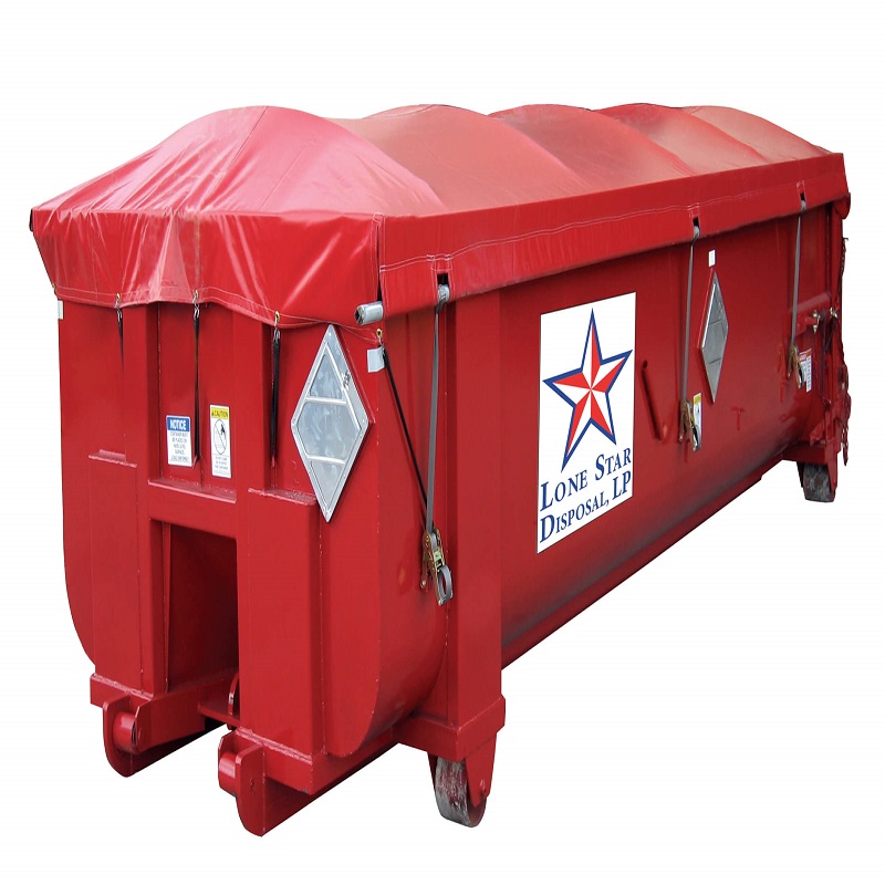 Industrial Waste Recycling Bin Tarps Dumpster Cover Liner
