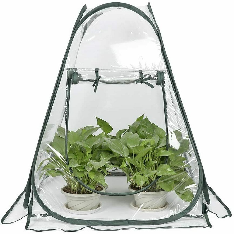 Mini Pop up Greenhouse Tent Flowerpot Cover Shelter Plant Grow House