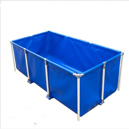 Open Top Portable Folding Frame Water Storage Fish Tank with liner