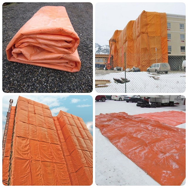 40 x40HC costruzione teloni isolati calcestruzzo polimerizzazione ordine di coperta per il Canada cliente